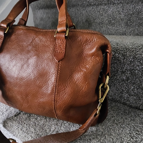 Madewell Brown Leather Satchel - Picture 7 of 12